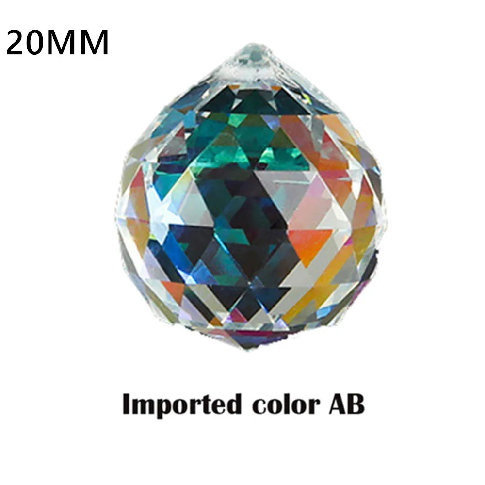 20/30/40/50MM Clear Crystal Feng Shui Lamp Ball Prism Rainbow Sun Catcher Wedding Decor Home Wedding Party Decoration Ornament