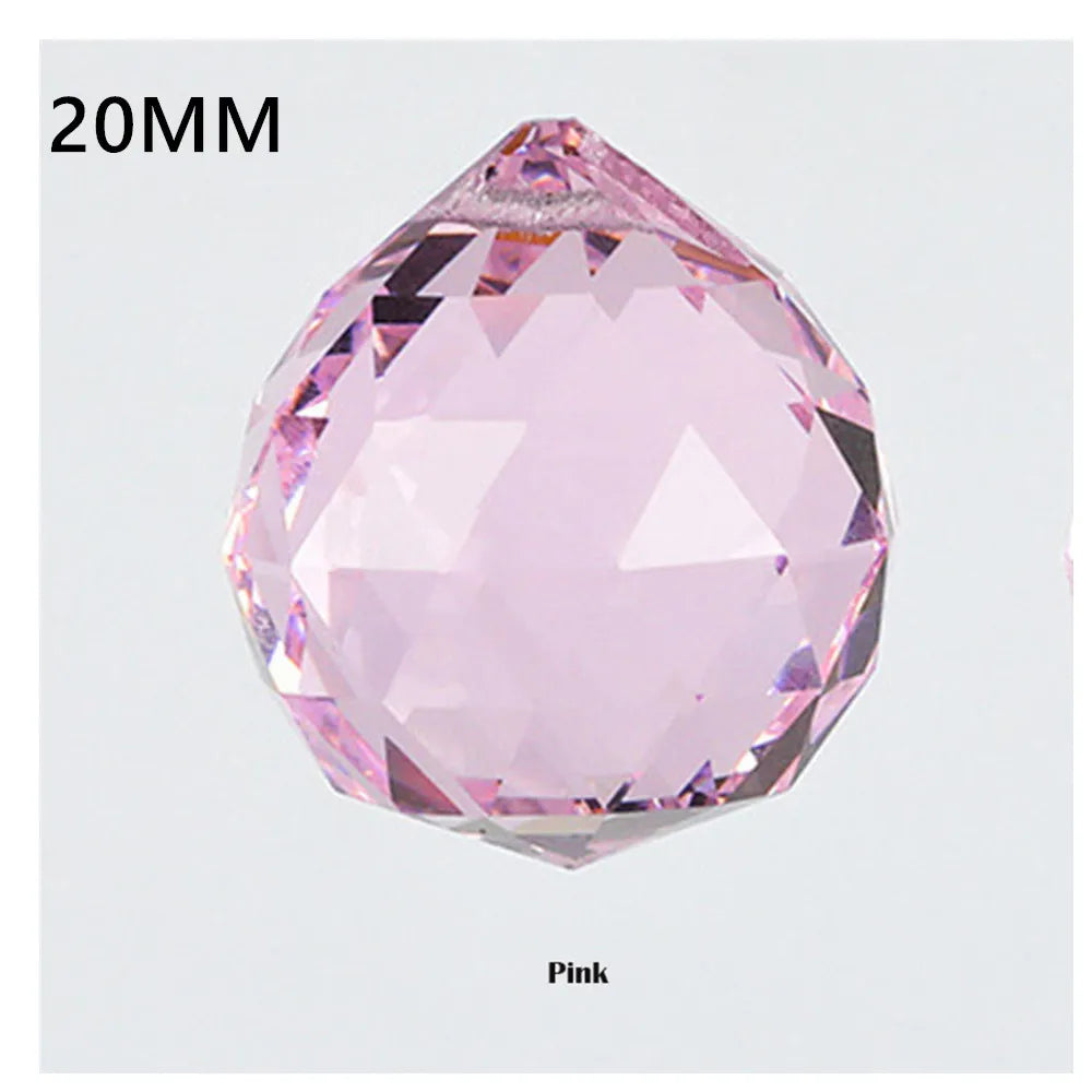 20/30/40/50MM Clear Crystal Feng Shui Lamp Ball Prism Rainbow Sun Catcher Wedding Decor Home Wedding Party Decoration Ornament